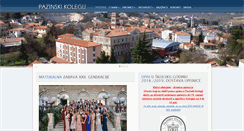 Desktop Screenshot of pazinski-kolegij.hr